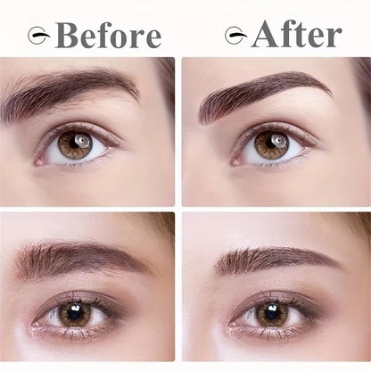 Lipstick-Shaped Eyebrow Trimmer Before and After comparison